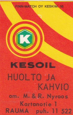 Rauma, M. & R. Nyroos , Huolto ja Baari   b584