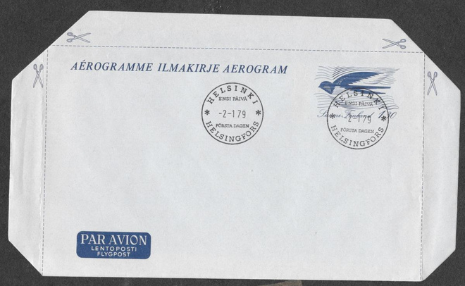 Ilmakirje - Pääskynen 1,30 FDC (LAPE 13)