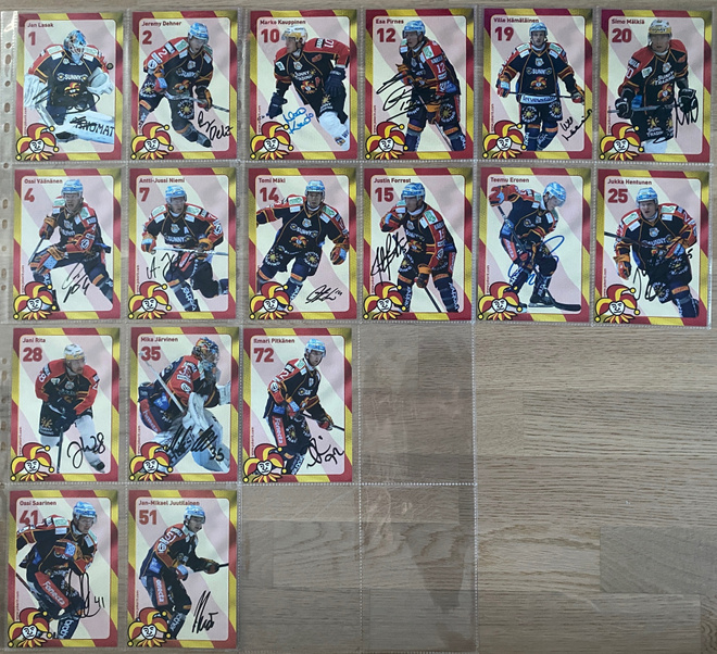 10-11 Jokerit Team Issue nimikirjoituksella UUSI