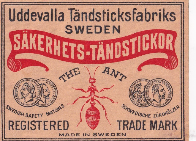 Uddevalla Tändsticksfabriks, Sweden , punttikoko   b641