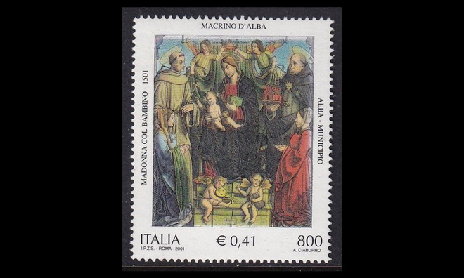 Italia 2797 ** Taidemaalari Macrino d Alba (2001)