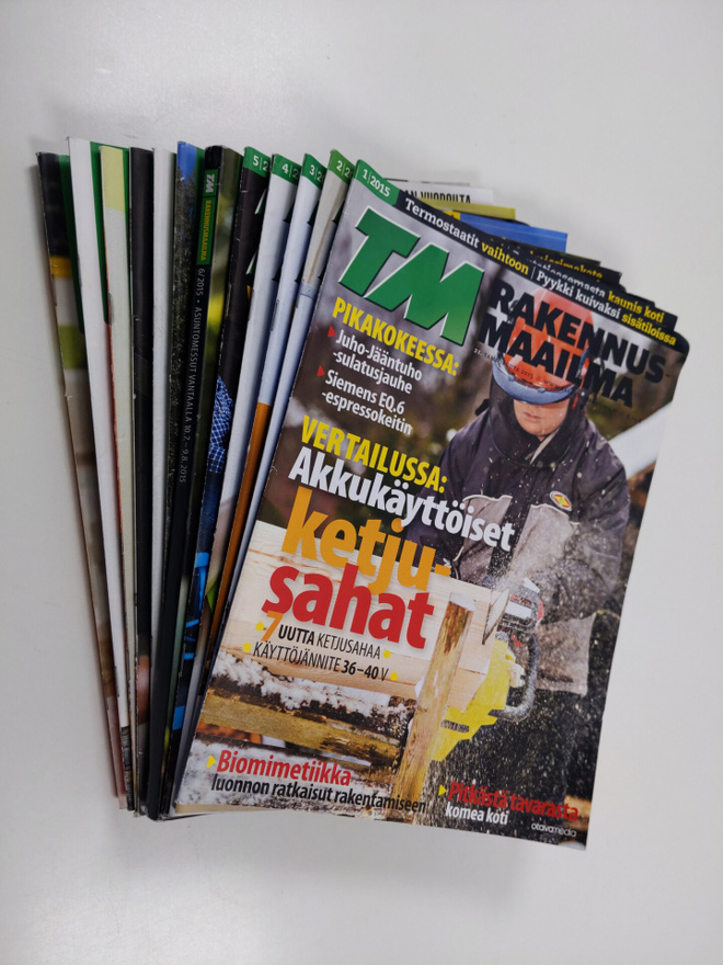 TM Rakennusmaailma vuosikerta 2015 (1-12)