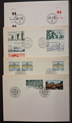 Ruotsi - FDC 1977 erä - 4 kuvaa