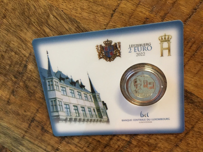 Luxemburg 2 € 2022 Lippu 50 vuotta