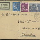M30 1934 lentokirje Kanadaan, lentomaksu koko matkalta makse - pikkukuva 1