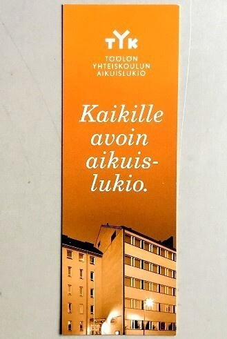 Kirjanmerkki Töölö Aikuislukio