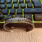 925 Sterling-hopea triquetra-solmu rannerengas unisex - pikkukuva 1
