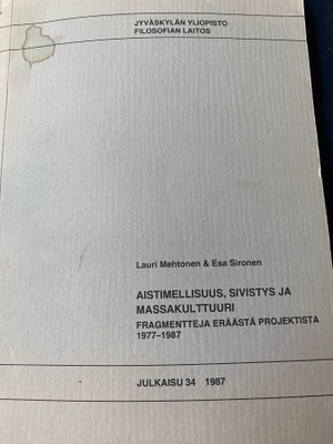 Aistimellisuus, sivistys ja massakulttuuri - Mehtonen et al