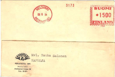 FIRMAKORTTI HELSINKI FRAMALEIMA POHJOLA