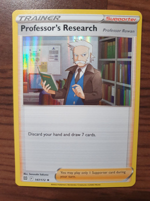 Pokemon Professor's research 147/172 Holo rare