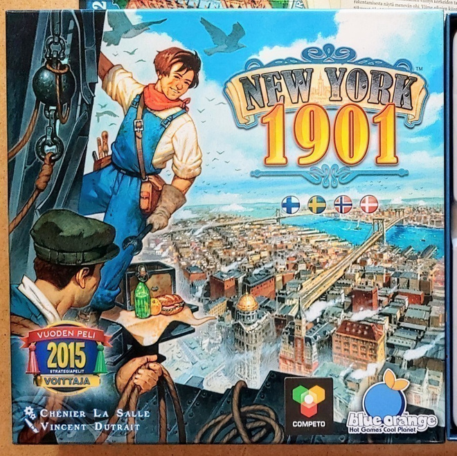 NEW YORK 1901 – suomenkielinen lautapeli 2015, pelaamaton!