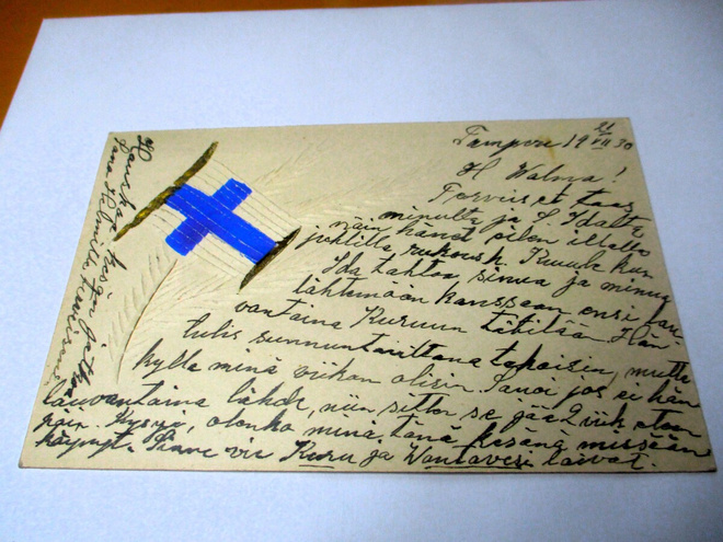 Alanen Suomen lippu - 1931 S/s Ylöjärvellä mennyt