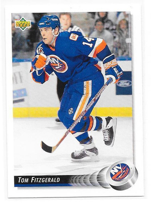 1992-93 Upper Deck #52 Tom Fitzgerald New York Islanders