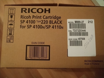 RICOH mustekasetti musta SP4100, 407008