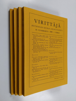 Virittäjä vuosikerta 1983 (nrot 1-4)