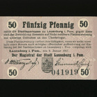 Saksa Notgeld 50 Pfennig, Lauenburg 9.1.1917 - pikkukuva 1