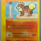 Pokémon Growlithe 80/147 Reverse Holo Aquapolis e-Reader WOT - pikkukuva 1