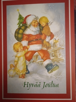 no 8 - JOULUTERVEHDYS - HYVÄÄ JOULUA + 2 lasta
