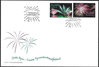 FDC Åland 2018  Ilotulituksia  LaPe ÅL 448-449