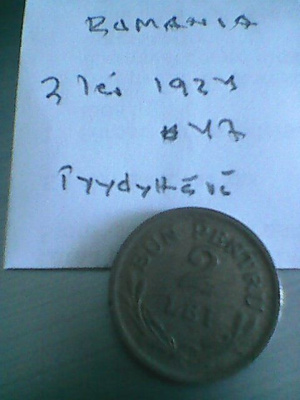 Romania 2 lei 1924, km#47