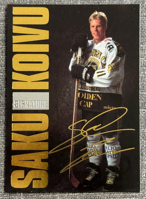 1994-95 Leaf Sisu Gold Foil Signature Saku Koivu