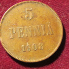 5 penniä 1908 - pikkukuva 1
