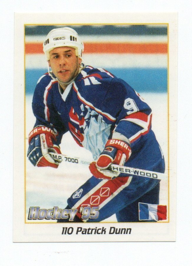 Jääkiekkotarra Hockey'95 n:o 110 Patrick Dunn