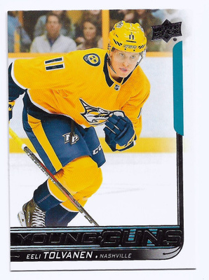 2018-19 Upper Deck Young Guns RC #217 Eeli Tolvanen