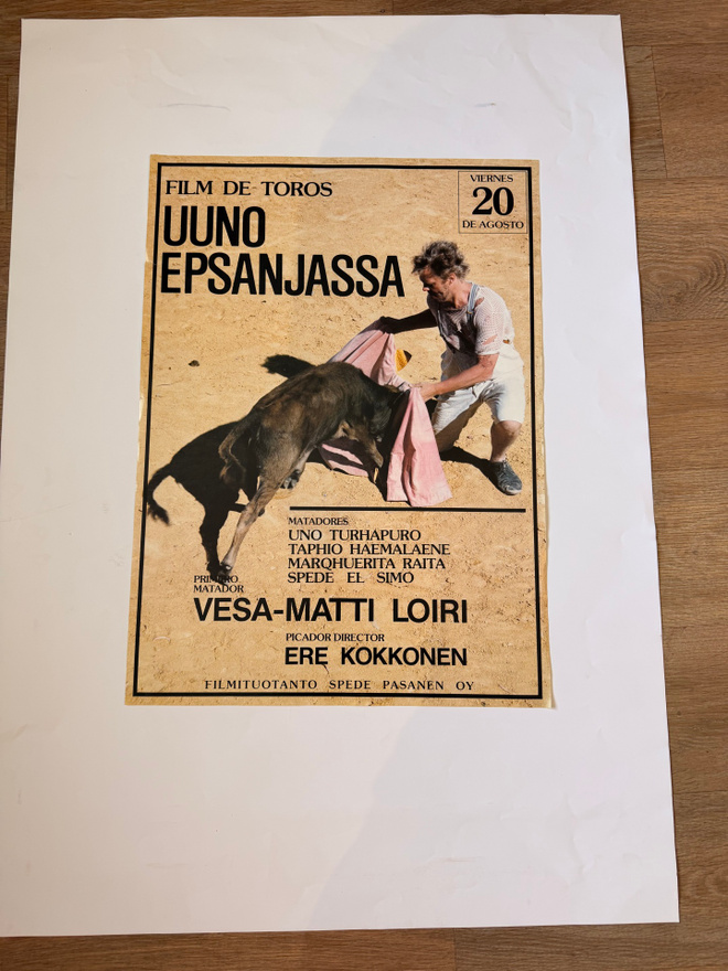 Vanha elokuvajuliste : Uuno Epsanjassa