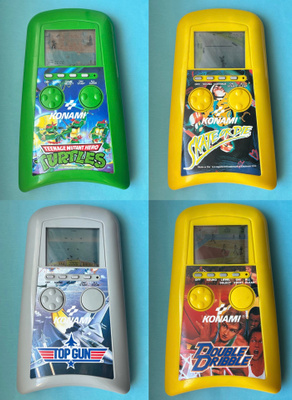 4kpl Konami-elektroniikkapelejä