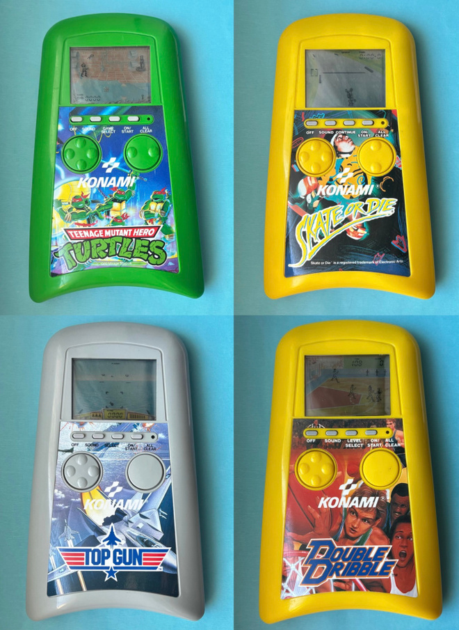 4kpl Konami-elektroniikkapelejä