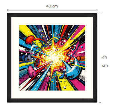 Uusi uniikki Pop art print taulu 40 cm x 40 cm
