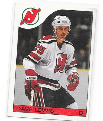 1985-86 OPC #66 Dave Lewis New Jersey Devils