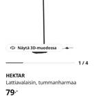 Ikea Hektar jalkalamppu - pikkukuva 2