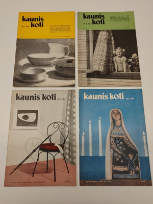 Kaunis Koti -lehti 1953 vuosikerta: 4 kpl