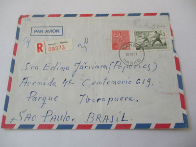 1971 Hanko R lentopostikuori Brasiliaan