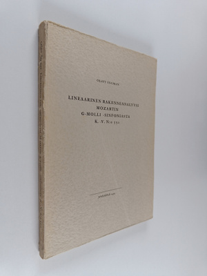 Olavi Ingman : Lineaarinen rakenneanalyysi Mozartin g-mol...