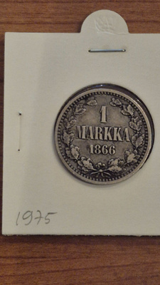 1 markka 1866, Suomi