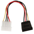 Valueline Virtakaapeli Molex uros - SATA 15-pin naaras, 15cm - pikkukuva 1