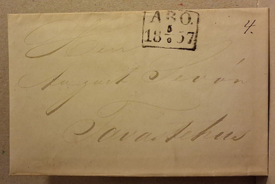 Leimakirje: Åbo 5.6.1857 > Tavastehus (415)