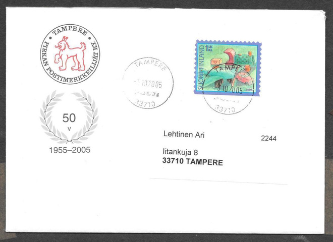 Postilähetys - Ystävyys (LAPE 1720) Tampere 3.10.2005