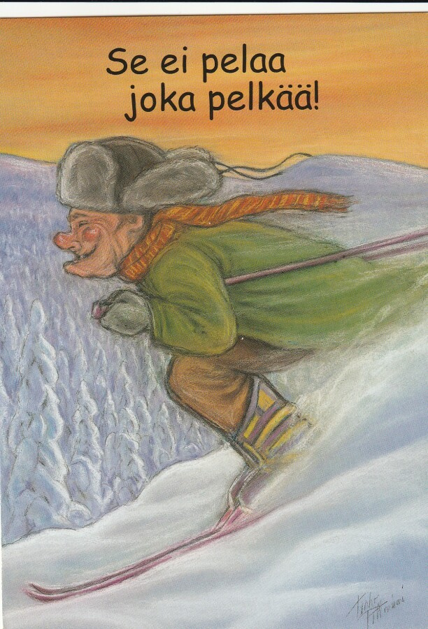 TERHO PELTONIEMI - ISÄNTÄ LASKEE MÄKEÄ SUKSILLA