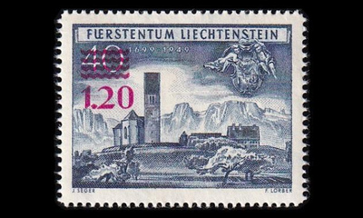 Liechtenstein 310 ** Bendernin kirkko pp (1952)