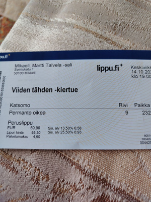 Konserttilippu