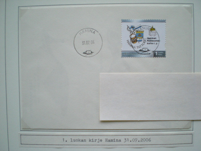 Omakuvamerkki LaPe 1II - Haminan Postimerkkikerho r.y.