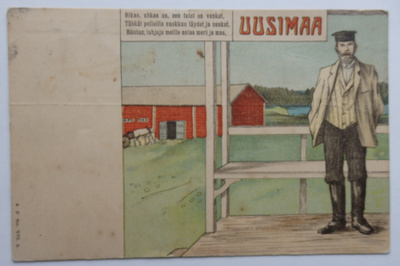 Uusimaa, maakuntakortti kulk.1910