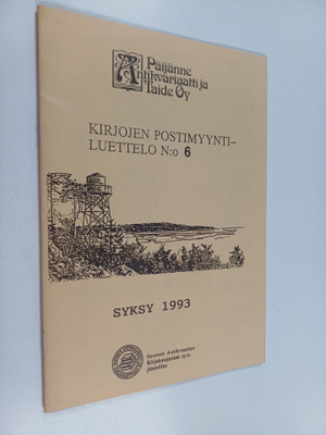 Kirjojen postimyyntiluettelo n:o 6 syksy 1993
