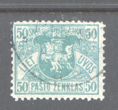 Liettua 1919  50 sk vesileima 1