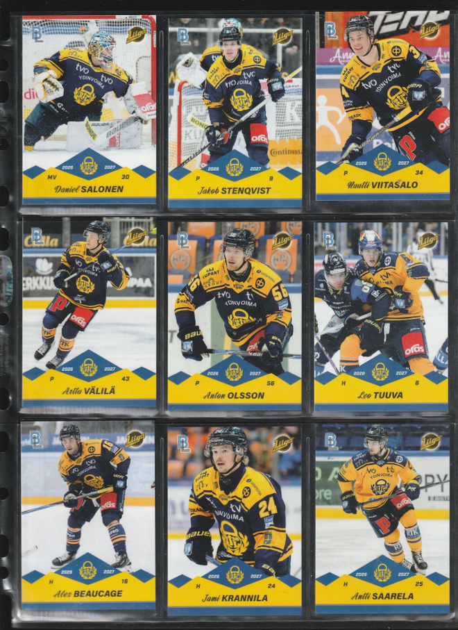 lukko peruskortit+peruserkkarit Team Setti Blueline 26-27