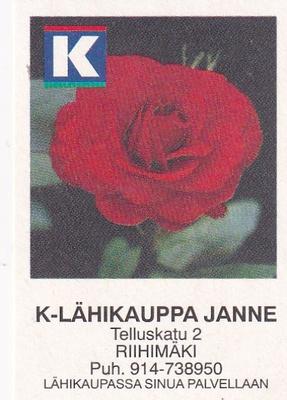 Riihimäki, K-Lähikauppa Janne  ,1/13